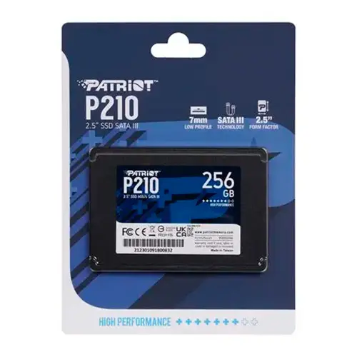 PATRIOT P210 2.5" 256GB SATA III TLC INTERNAL