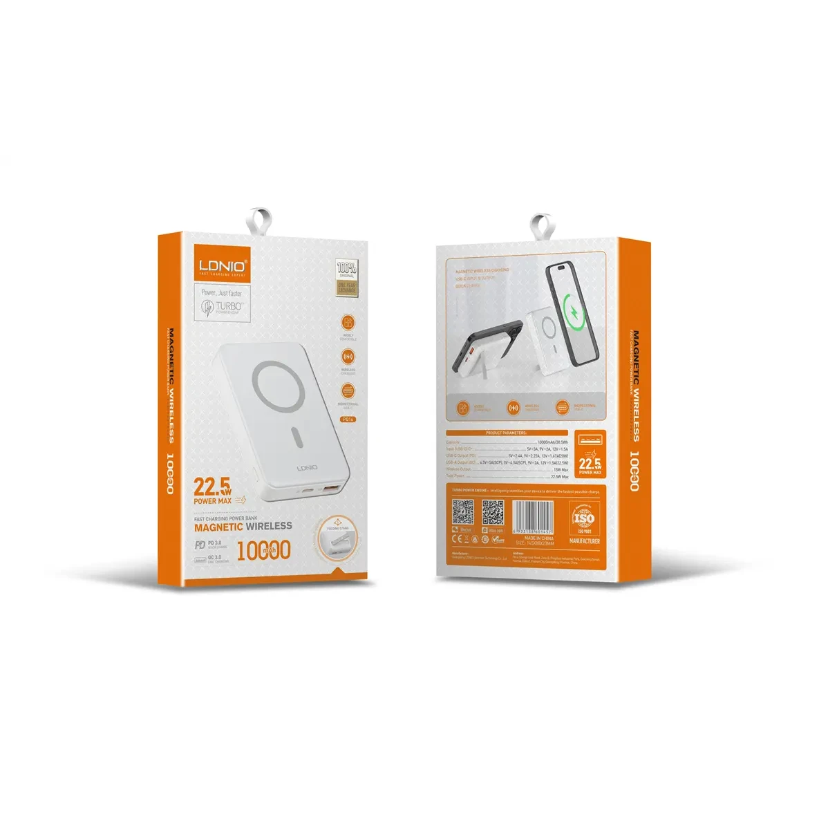 LDNIO POWER BANK MAGNETIC WIRELESS 10000mAh