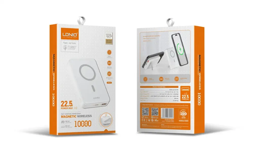 LDNIO POWER BANK MAGNETIC WIRELESS 10000mAh