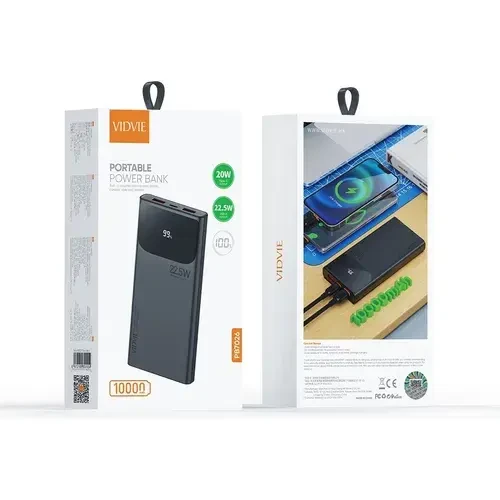 VIDVIE POWER BANK PORTABLE 10.000MAH PB7026