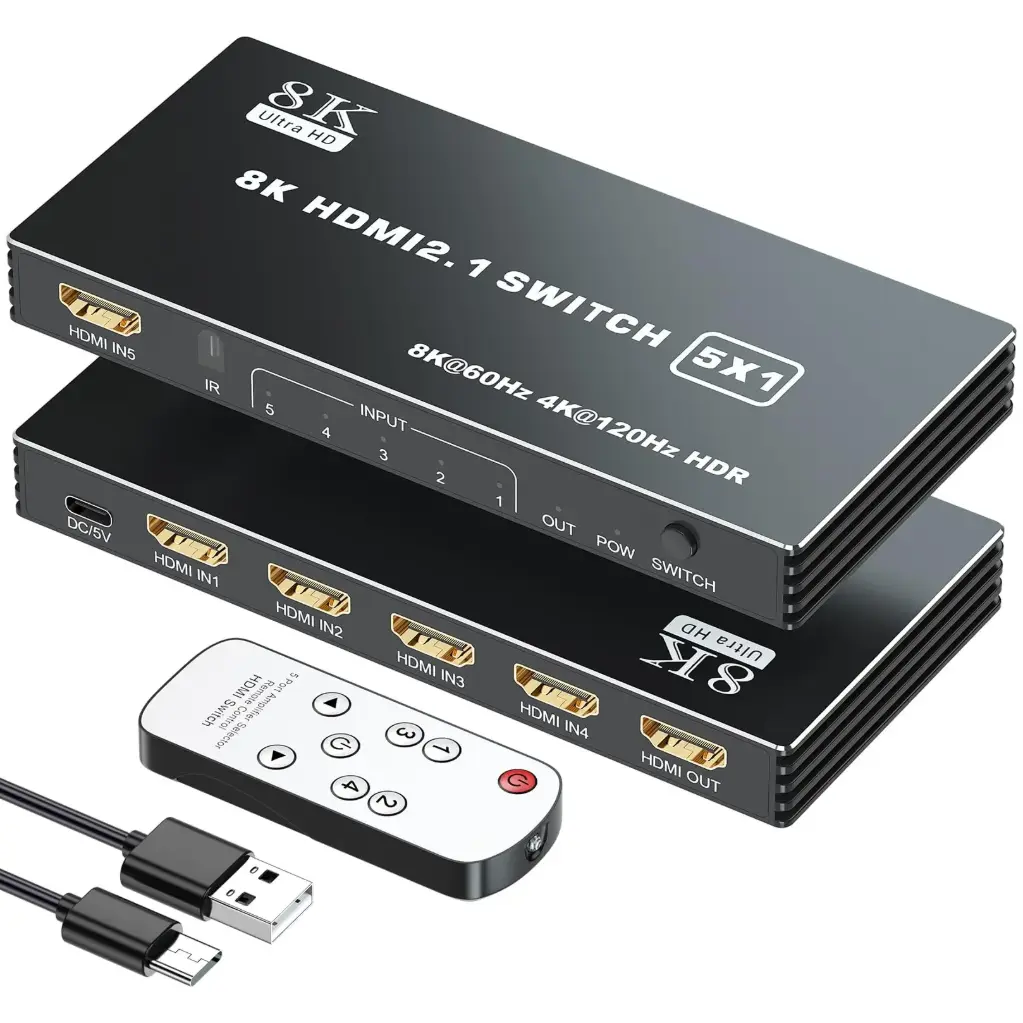 SWITCH HDMI 2.1 8K 5X1 
