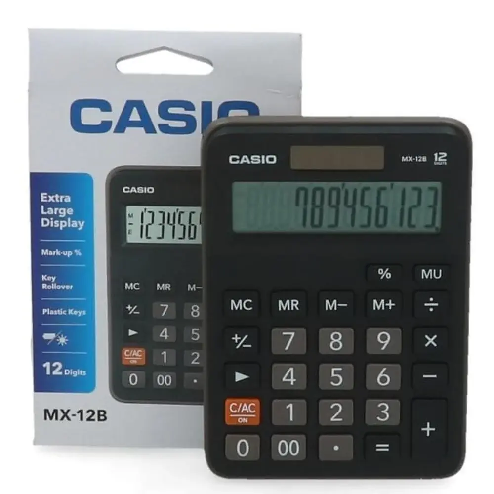 CALCULADORA CASIO DE MESA MX-12B
