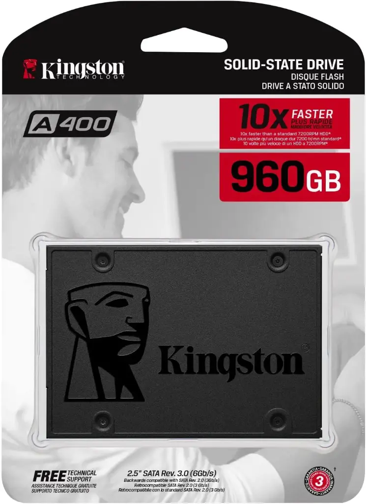KINGSTON SOLID STATE DRIVE - 960GB SATA3 2.5 7200R