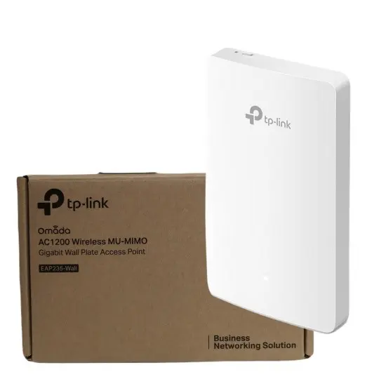 TP-LINK OMADA AC1200 WIRELESS MU-MIMO GIGABIT WALL PLATE ACCESS POINT EAP235-WALL