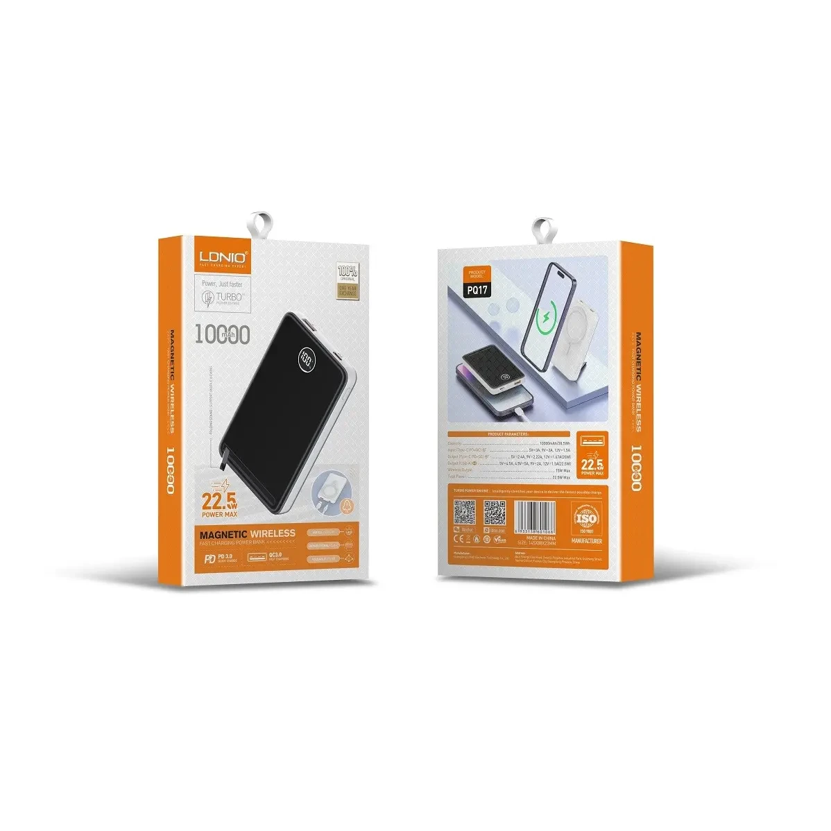 LDNIO POWER BANK MAGNETIC PQ17 10000mAh