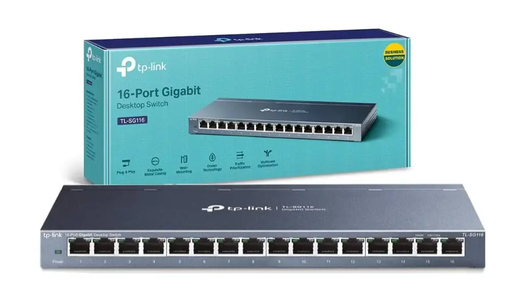 TP-LINK 16 PORT GIGABIT DESKTOP SWITCH TL-SG116