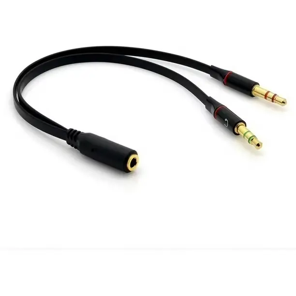 CABLE ADAPTADOR 3.5mm PARA AUDIFONOS CON MICROFONO