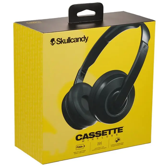 AUDIFONO SKULLCANDY CASSETTE BLACK
