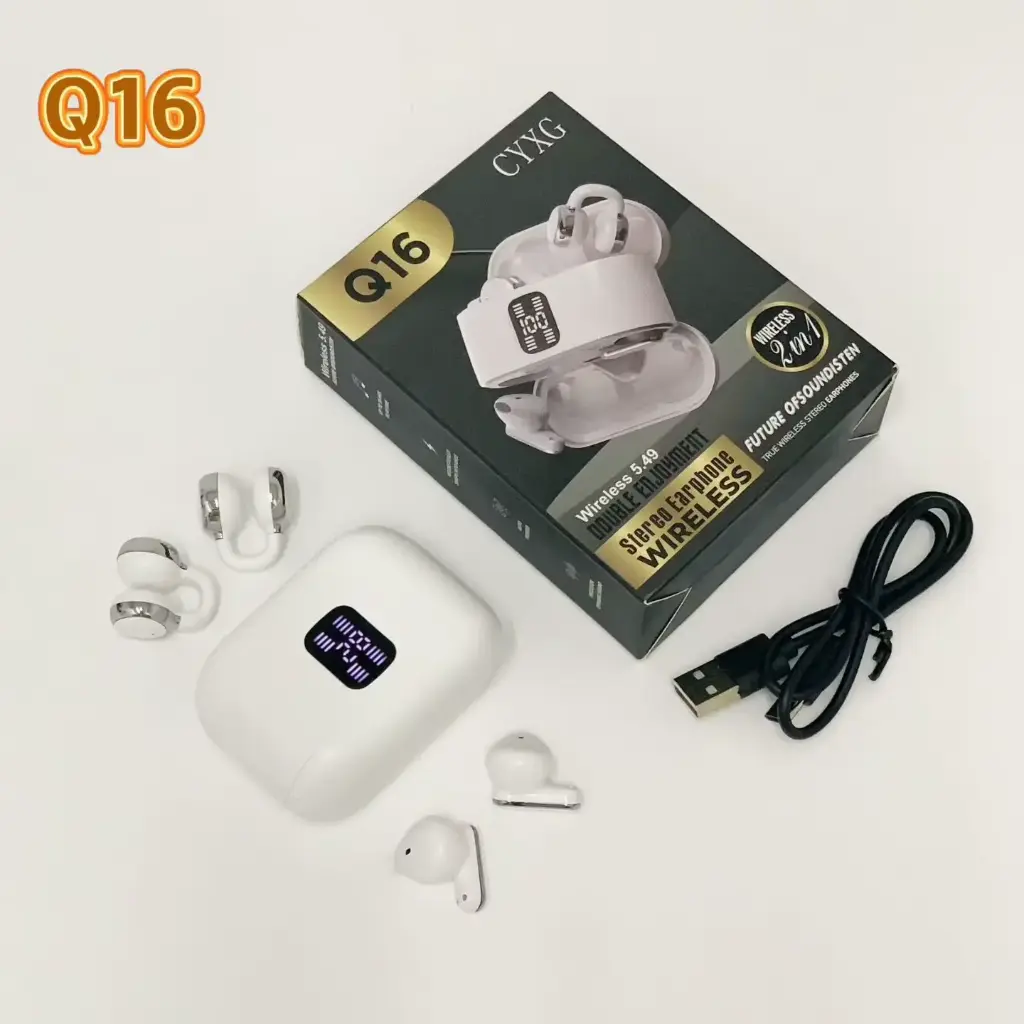 AUDIFONO DOUBLE ENJOYMENT STEREO EARPHONE WIRELESS Q16