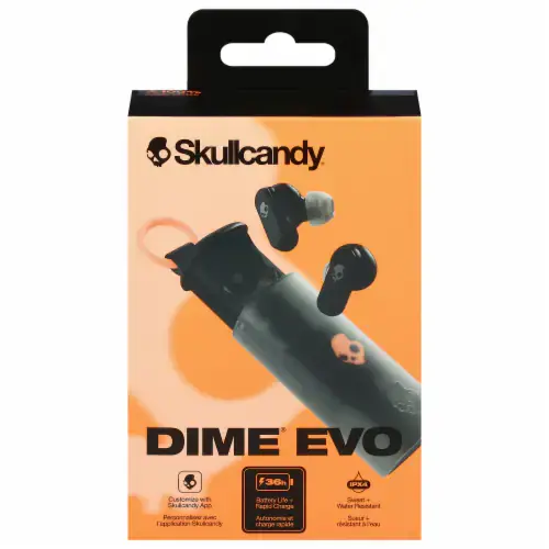 AUDIFONO SKULLCANDY DIME EVO BLACK