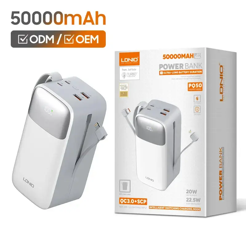 LDNIO POWER BANK PQ50 50000 MAH 