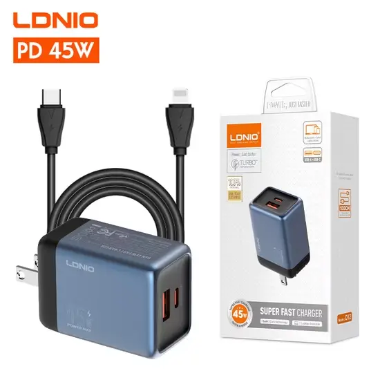 CARGADOR LDNIO Q12 TC-TC 45W SUPER FAST CHARGE