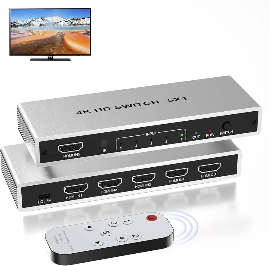 PREMIUM SWITCH HDMI 2.1 4K 5X1