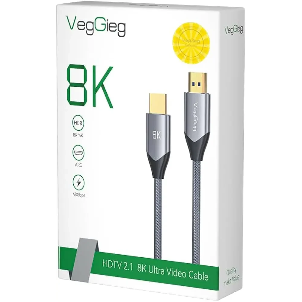 CABLE HDMI 2.1 8K V-H403 VEGGIEG - 5M