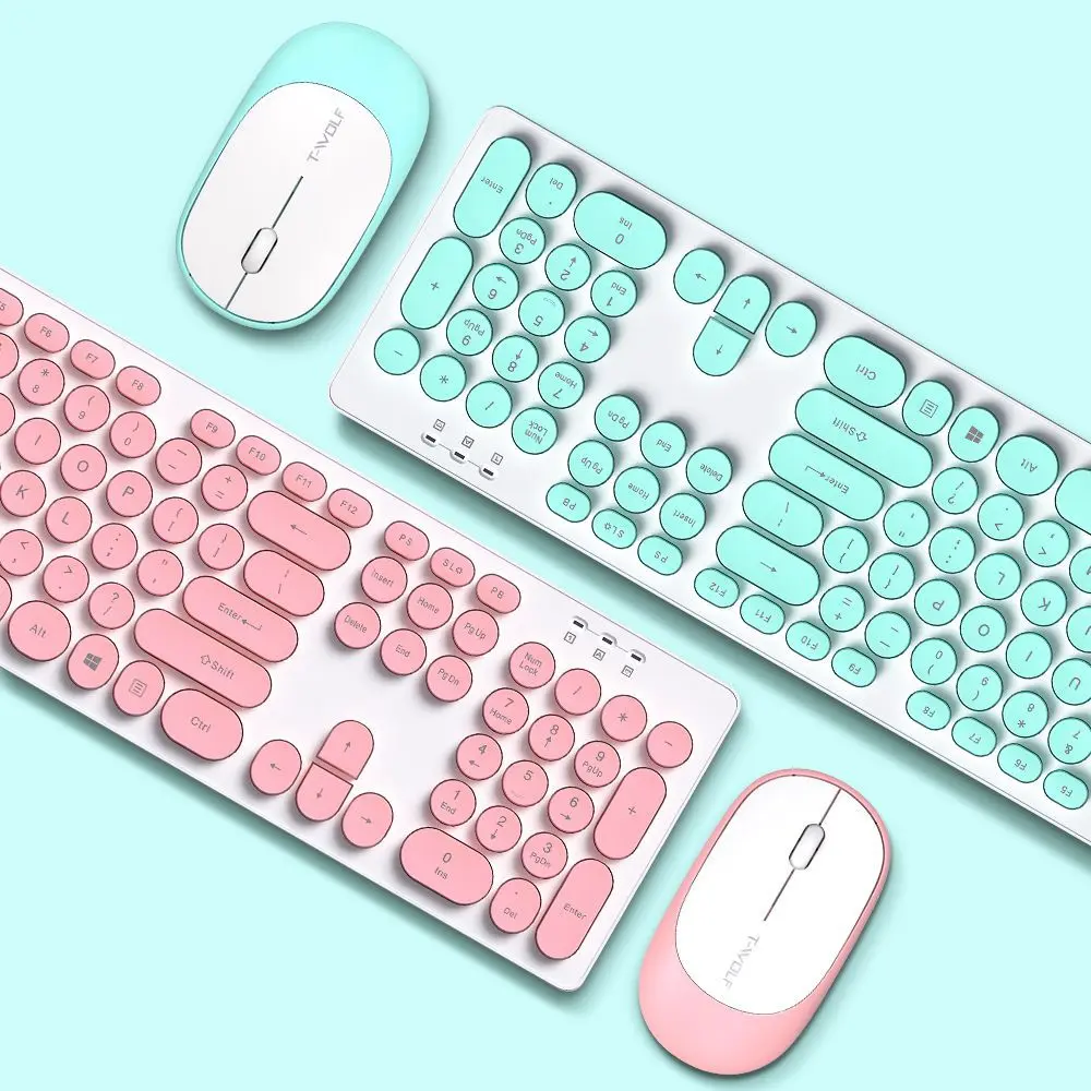 KIT DE TECLADO T-WOLF TF770 RETRO PUNK
