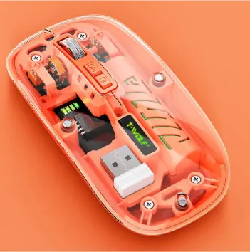 MOUSE T-WOLF X11 2.4GH + BT - NARANJA
