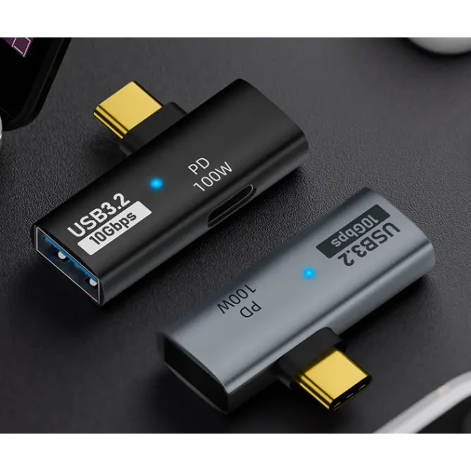 ADAPTER USB 3.2 10GB AND PD100W TO C