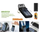 KINGMOX 4 IN 1 POWER BANK SOLAR PORTATIL 20000mAh KM-E5719