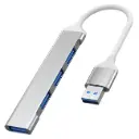 HUB 4 PORT A0254 USB 3.0 - PLATEADO  